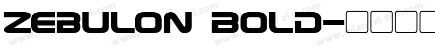 Zebulon Bold字体转换